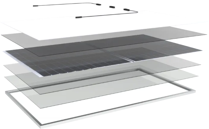 Solar güneş enerji panellerini oluşturan katmanlar